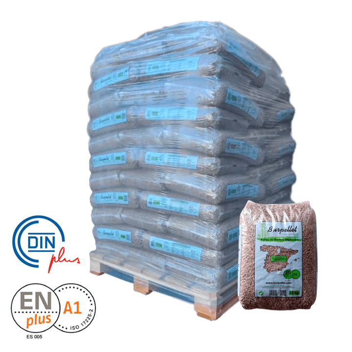 Burpellet 1 Palet de 72 Sacos certificado Enplus 15 kg